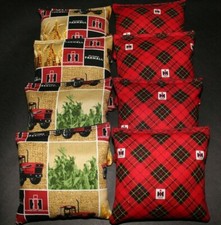 Farm red Tractor International Farmall fabric ACA Regulation Corn Hole Game Bag