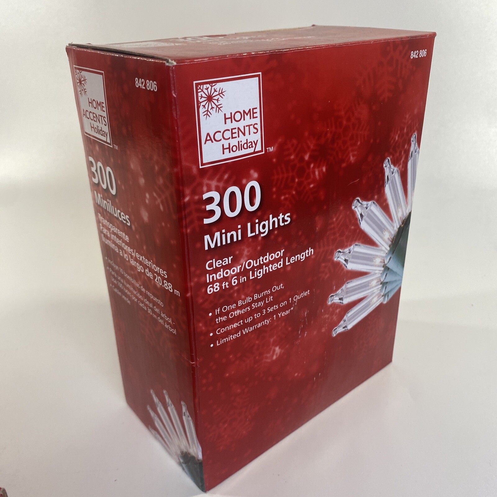 300Light Clear Incandescent "Stay Lit even if A Bulb Burns Out" Mini