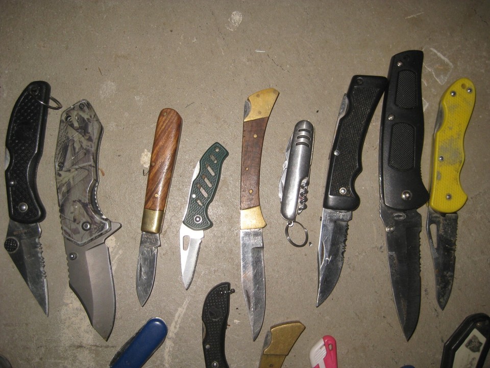 34 Knives, Razor Blade Knives, Linoleum Cutter, Mixed Lot, Stanley ...