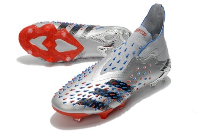 Adidas PREDATOR FREAK + FG FW7096 Fußballschuhe Silber