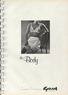 GOSSARD Lingerie Magazine Print Ad Advert sexy Bra Hosiery Underwear 1986