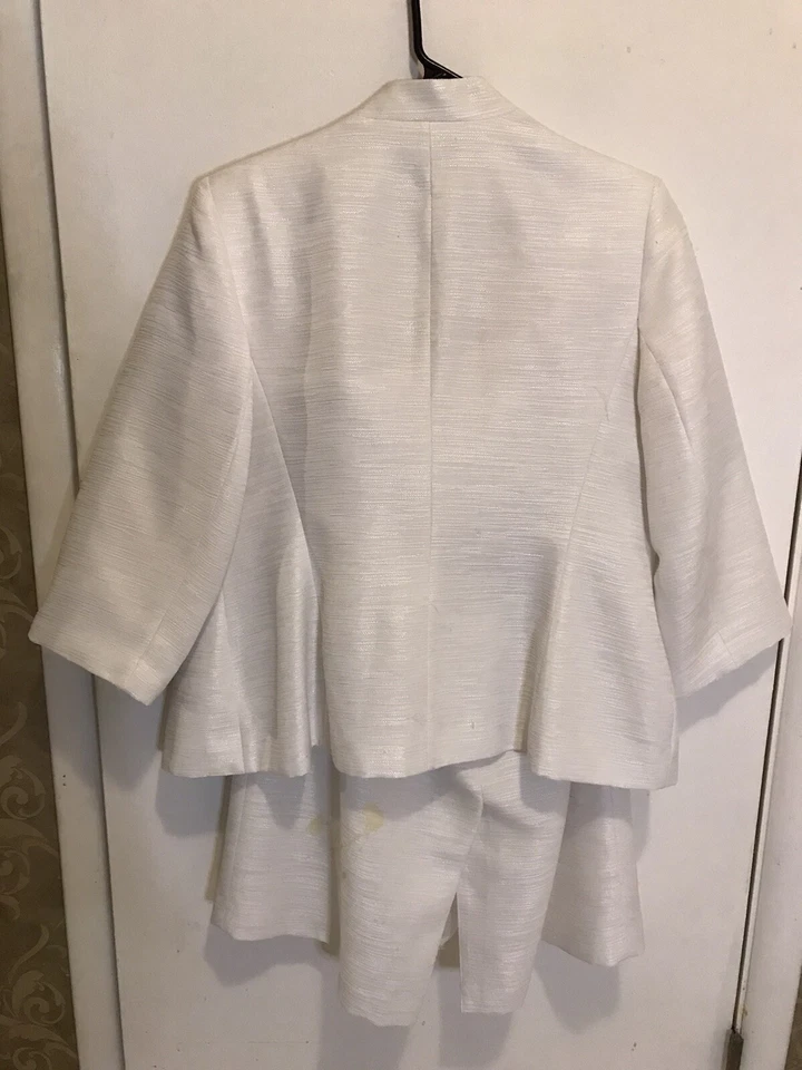 Traje Falda John Meyer Para Mujer Talla 14W Blanco Ocasión Foto 2 de 4