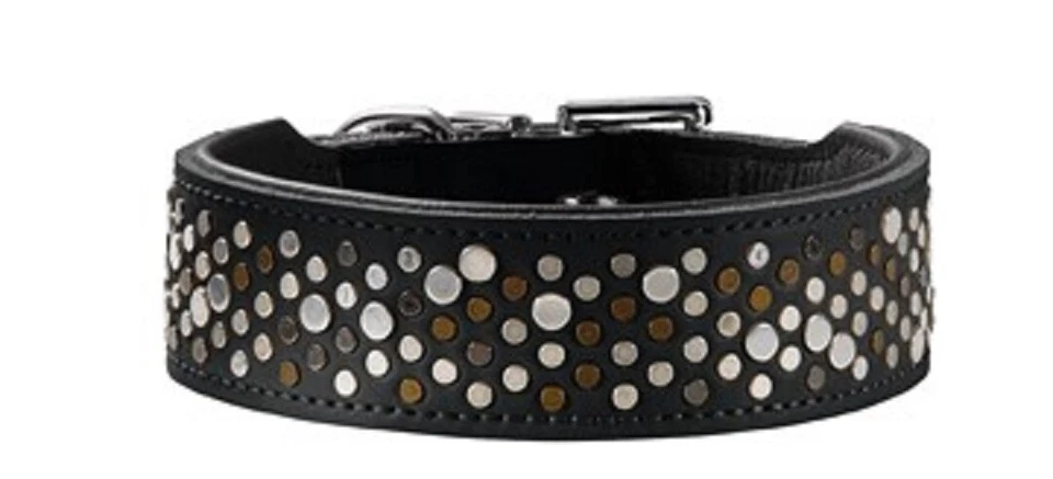 Collier CHIEN MOYEN cuir Hunter basic rivellino T42 - Photo 1/1