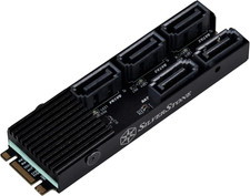 Technology ECS07 5-Port SATA Gen3 6Gbps Non-Raid M.2 Pcie Storage Expansion Card