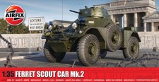 Airfix Model Tank - A1379 Ferret Scout Car Mk.2, Plastic Model Kits for Adults &