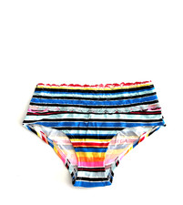 Victoria's Secret PINK Lace Trim Hipster Panty Multi Stripes