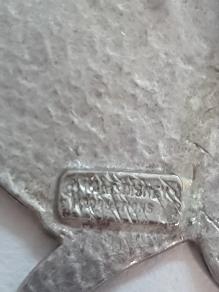 Collana Con Ciondolo Paperina Walt Disney Argento 800 Vintage - Immagine 4 di 4