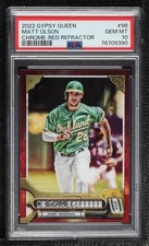 2022 Topps Gypsy Queen Chrome Red Refractor 1/5 Matt Olson PSA 10 GEM MT 0u17