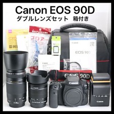 Canon EOS 90D DSLR Camera Kit with 2 Lenses Wi-Fi Used From Japan