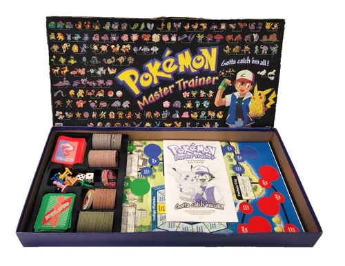 Pokemon Master Trainer Board Game Vintage Hasbro 100% Complete 1999 Rare Gen 1