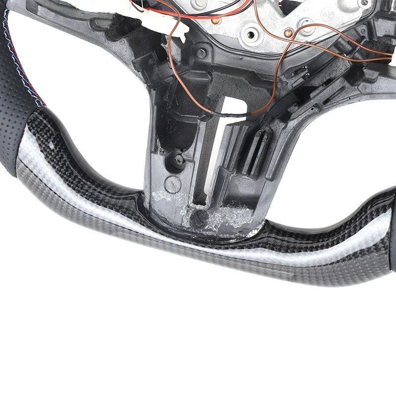 Volante de fibra de carbono para BMW G30 G38 serie 5-8 X1 X3 X4 X5 X6 M5 M6 XM Foto 3 de 4