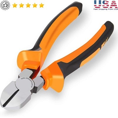 Durable Induction Hardened Wire Cutter Ergonomic Tool Floral Electrical Cutting