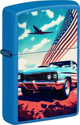 ZIPPO - BENZIN - FEUERZEUG - USA  CLASSIC CAR - SKY BLUE - NEUHEIT 2026 - OVP