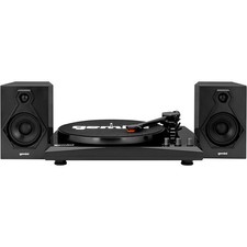 Gemini TT900BB Vinyl Turntable wBluetoothDual Stereo Speakers BlackBlack