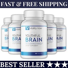 5 Pack Vitality Now Youthful Brain Memory Hea...