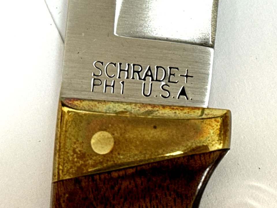 Schrade USA mint NRA PH1 red delrin full tang fixed blade knife ...