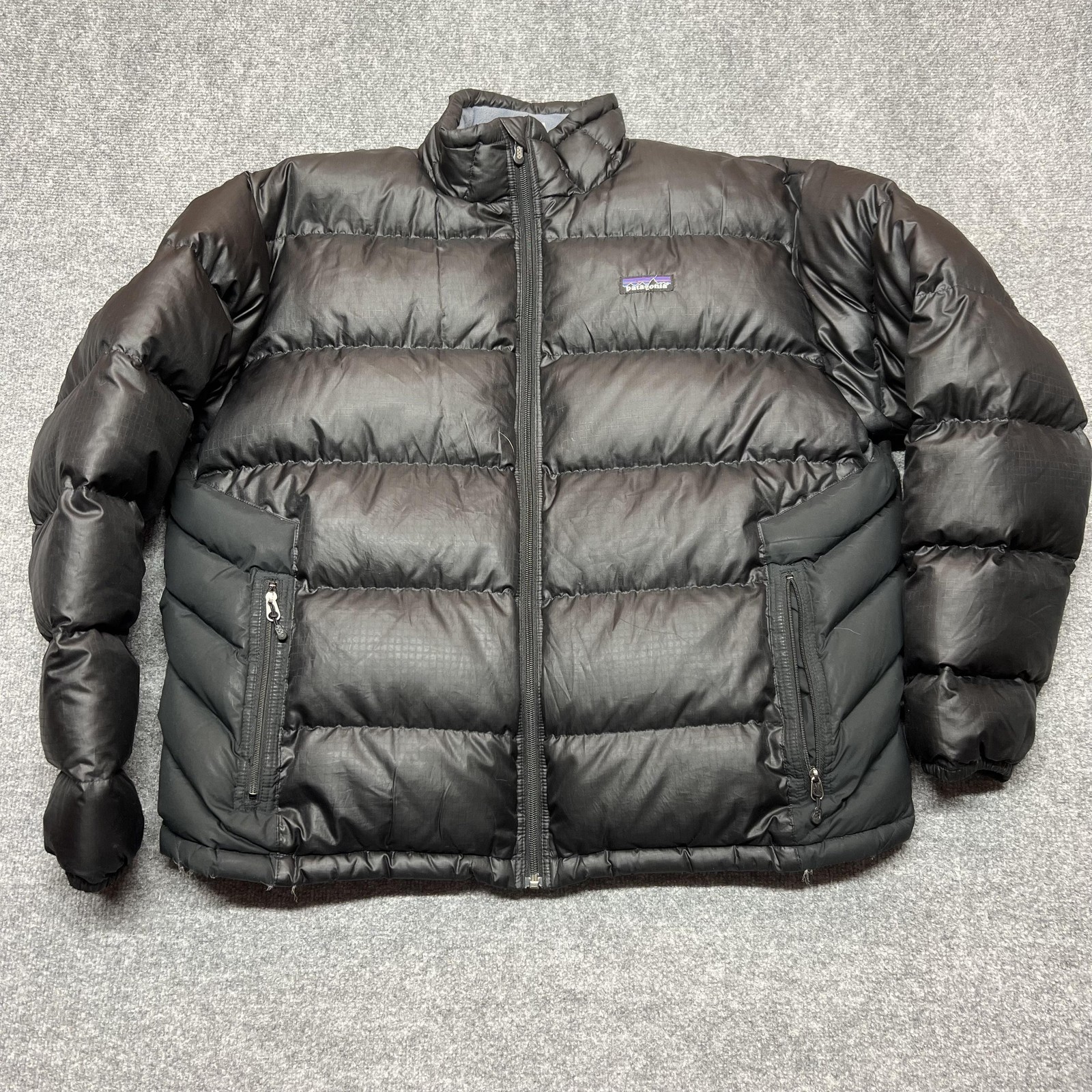 Vintage Patagonia Jacket Mens XL Black Down Puffer Insulated Full Zip 2006 Rare