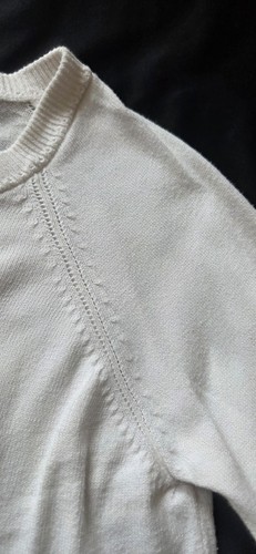 Cat & Jack Girls White Cardigan Button Down Sweater Size 10/12 Large - Picture 2 of 7