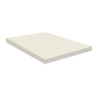 2-Inch High Density Foam Topper,Adds Comfort to Mattress, Queen Size, Off White