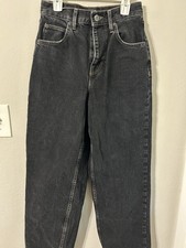 BDG Urban Outfitters High Rise Black Denim Jeans Straight Leg Size 25