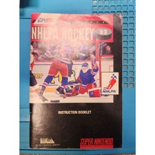 NHLPA Hockey '93 for Super Nintendo MANUAL ONLY