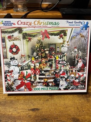 White Mountain Crazy Christmas 981s New 1000 Pieces Jigsaw Puzzle Sealed