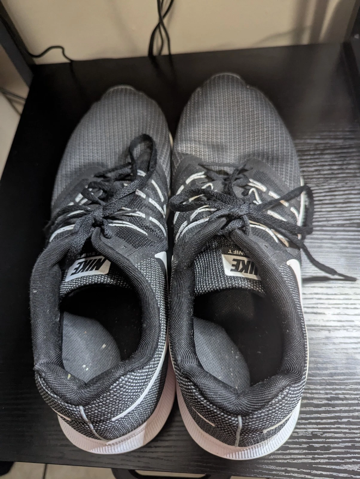 Scarpe Nike Sneakers Run Swift Athletic Sport Allenamento Attivo Nero Taglia 14