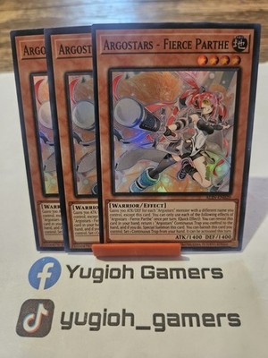 Yu-Gi-Oh Argostars Fierce Parthe X3 ALIN 1st Edition Super Rare Light Played