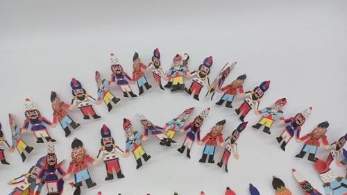 Vintage Kurt S. Adler Papiergirlande, Weihnachtsmann, Spielzeugsoldaten. Selten! D2253 - Bild 8 von 12