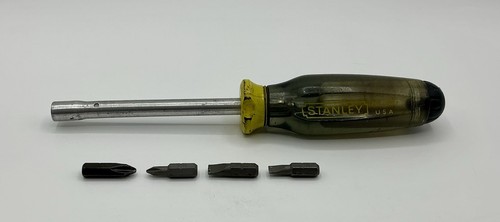 Vintage Stanley Workmaster 66-801 Magnetic Bit Screwdriver - 4 Bits ...