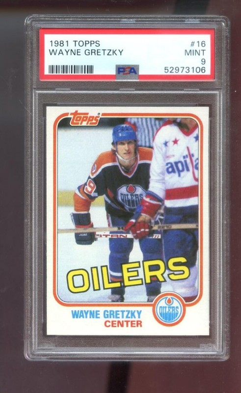 1981-82 Topps #16 Wayne Gretzky PSA 9 Graded Hockey Card NHL 1982 Edmonton Oiler