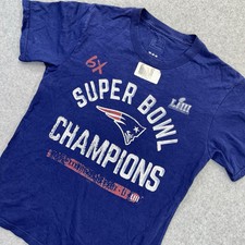 New England Patriots NFL Pro Line Super Bowl LIII Champions T-Shirt YOUTH Medium