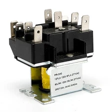 90-340 General Purpose Switching Relay DPDT 24 Volt Coil Also Replaces... 