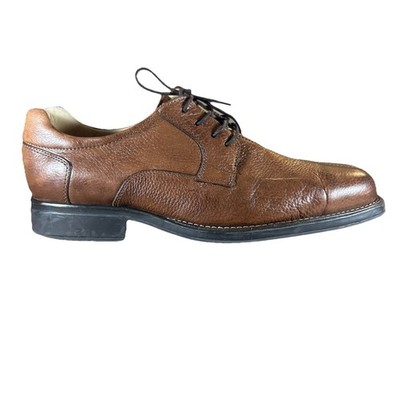 Studio Belvedere Bay Bridge Men Pebbled Leather Dress Shoes Oxford US Sz 11 EEE