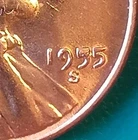 1955-S Lincoln Wheat ERROR OBS DBL. 95, RPM SS/W BRILLIANT UNCIRCULATED see Pics