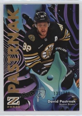 2024-25 Skybox Metal Universe Z-Force Rave 135/399 David Pastrnak #25 4zm