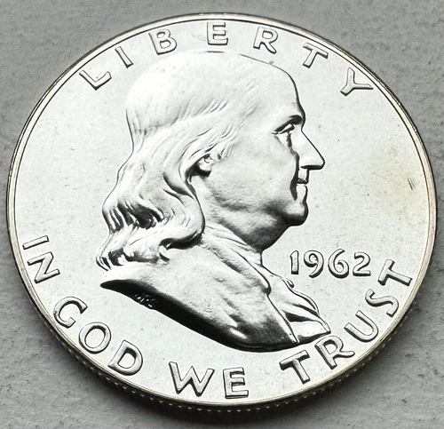 1962 Proof Franklin Half Dollar 90% Silver-INV#8534