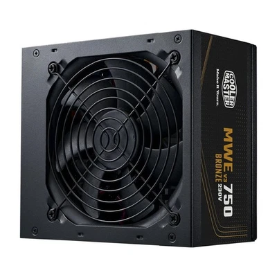 Cooler Master MWE Bronze 750 V3 230V ATX 3.1 Power Supply (UK Plug) - Black