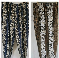 VTG Lot of 2 Reebesse Club Beverly Hills Hawaiian Parachute Baggy 3XL NWOT Pants