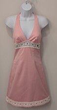 TRINA TURK Vintage Pink Dress Women's Size 2 Y2K Bubble Gum Pink Made In USA