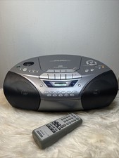 Sony CFD-S550 CD Radio Cassette Player Tested Working With Remote