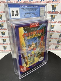 Chip n Dale Rescue Rangers Disney's Capcom CIB VGA WATA CGC PSA Nintendo NES