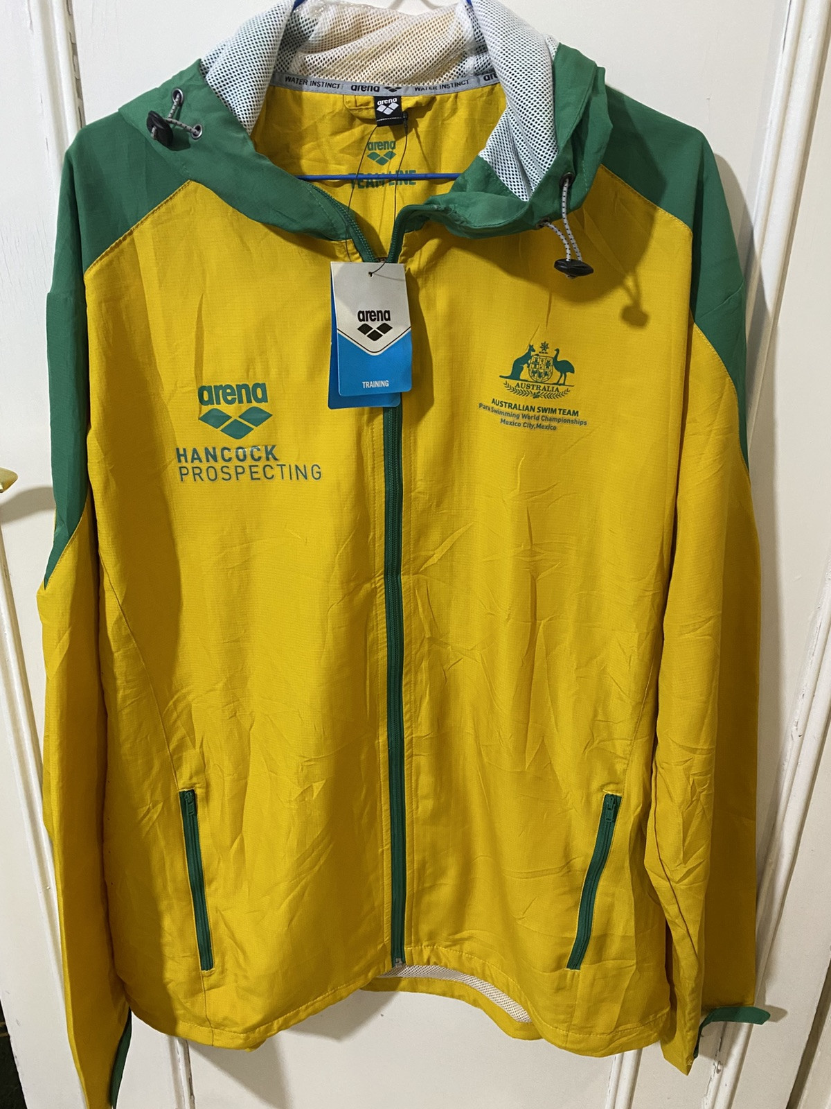 Arena Australian Para Swim Team Jacket XXL, World Champs Mexico, Official Gear
