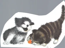 Clip Art, Kittens playing; Small