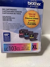 Brother LC-103 XL Ink Cartridge Combo MFC-J4410DW J4510DW-OEM-3PK Exp 4/ 28