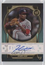 2022 Topps Five Star Auto Aqua 3/75 Josiah Gray #FSA-JG Auto 0xz8