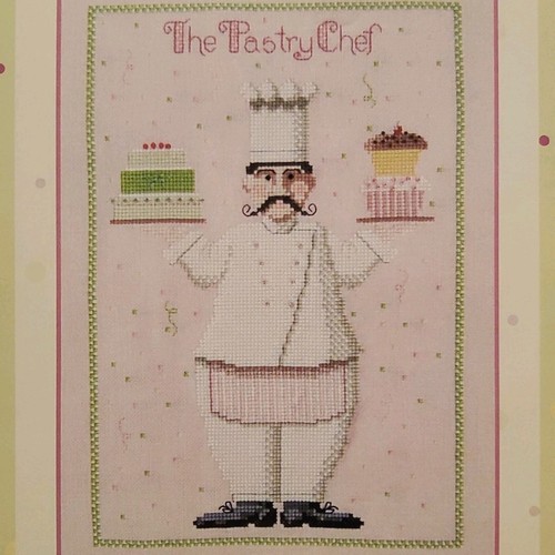 The Pastry Chef By Casey Buonaugurio Cross Stitch Pattern 2006 hard to find