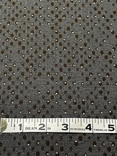 Bluish Gray Speckled Upholstery Fabric with Polka Dots. Sold by the yard.