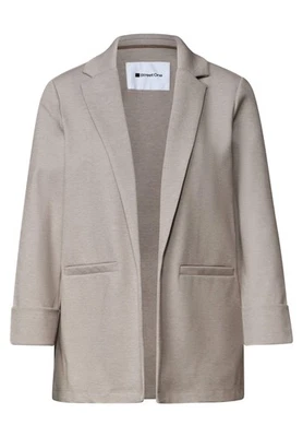 Street One - Blazer im langen und offenen Schnitt - Farbe: clay sand - Bild 1 von 4