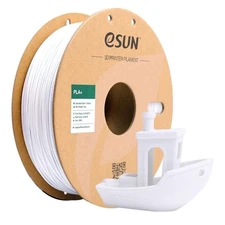 eSUN PLA+ Filament 1.75mm, 3D Printing Filament for 3D Printers, Cold White